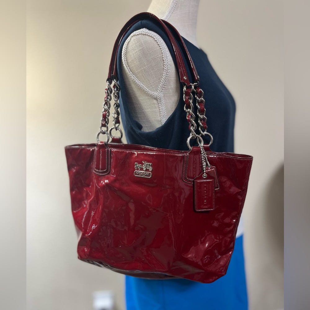 Coach patent tote